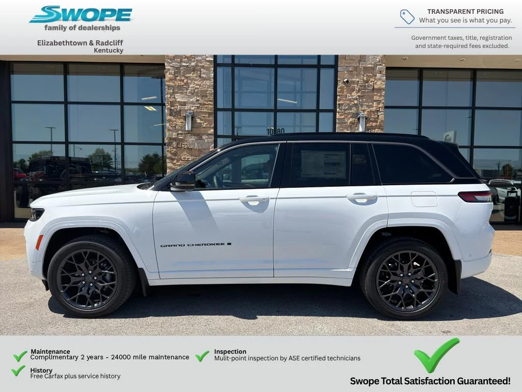 New 2026 Bright White Clear-Coat Exterior Paint Jeep Summit image 2