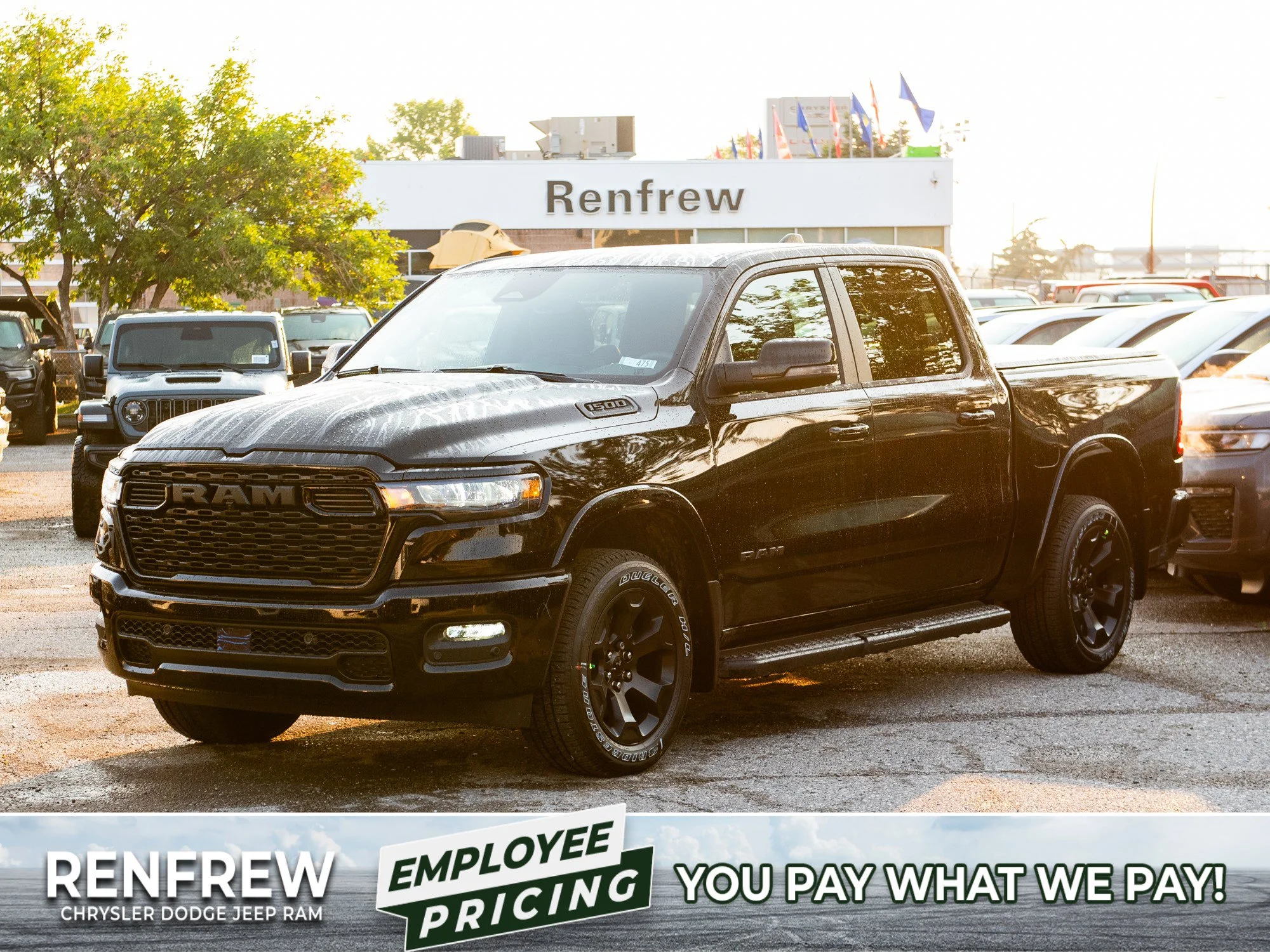 New 2026 Black RAM Big Horn Night* Crew Cab 4x4, Level 2 Equip Group, Heated Seats, Alpine Audio image 1