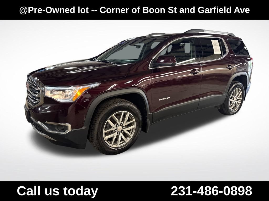 Used 2017 BLACK CHERRY METALLIC GMC SLE image 1