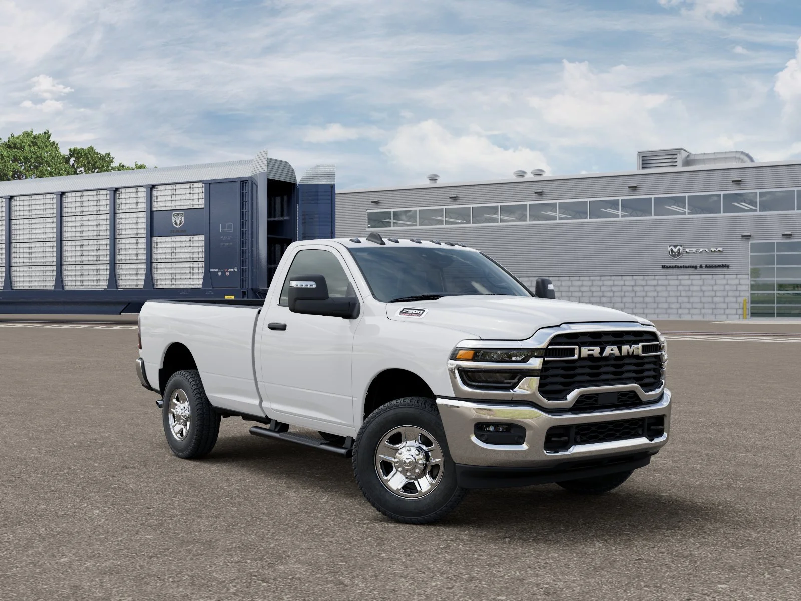 New 2026 Bright White Clear-Coat Exterior Paint RAM Tradesman image 3