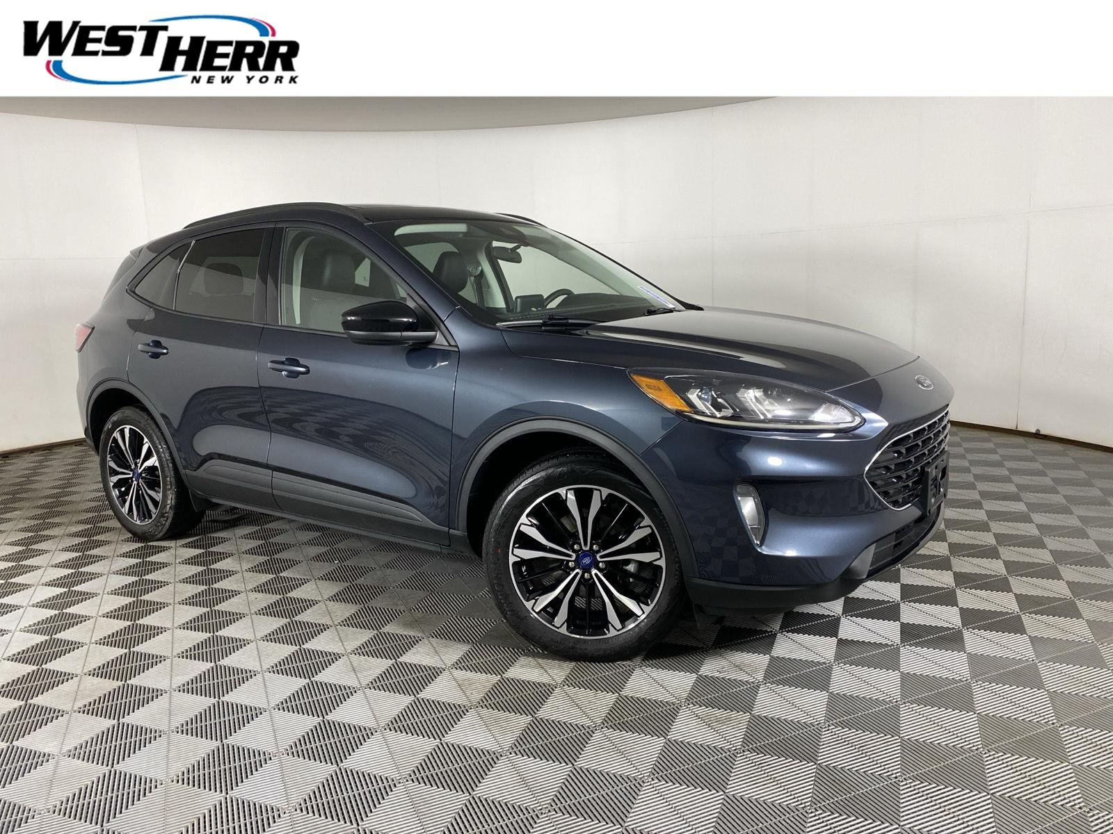 Used 2022 Stone Blue Metallic Ford SEL image 1