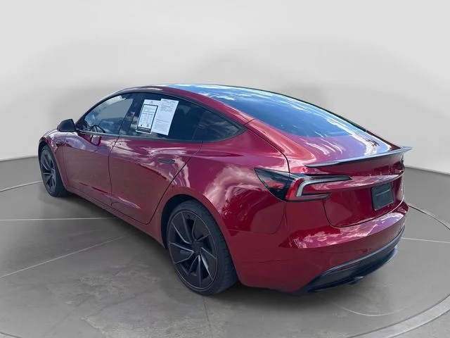 Used 2025 Ultra Red Tesla Performance image 4
