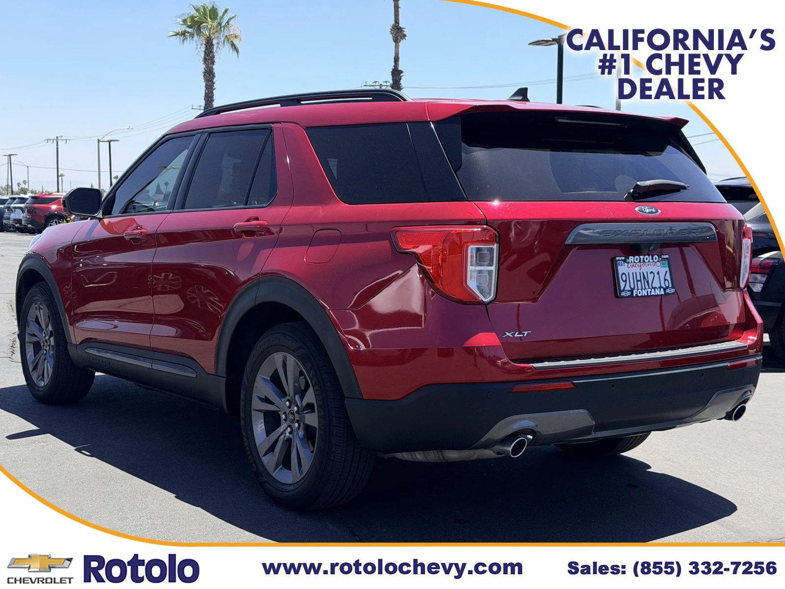Used 2022 RAPID RED MET TIN Ford XLT image 4