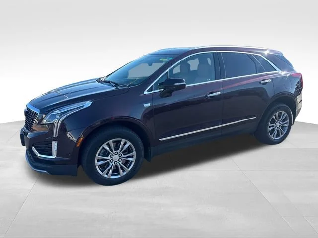 Used 2021 GARNET METALLIC Cadillac AWD Premium Luxury image 1