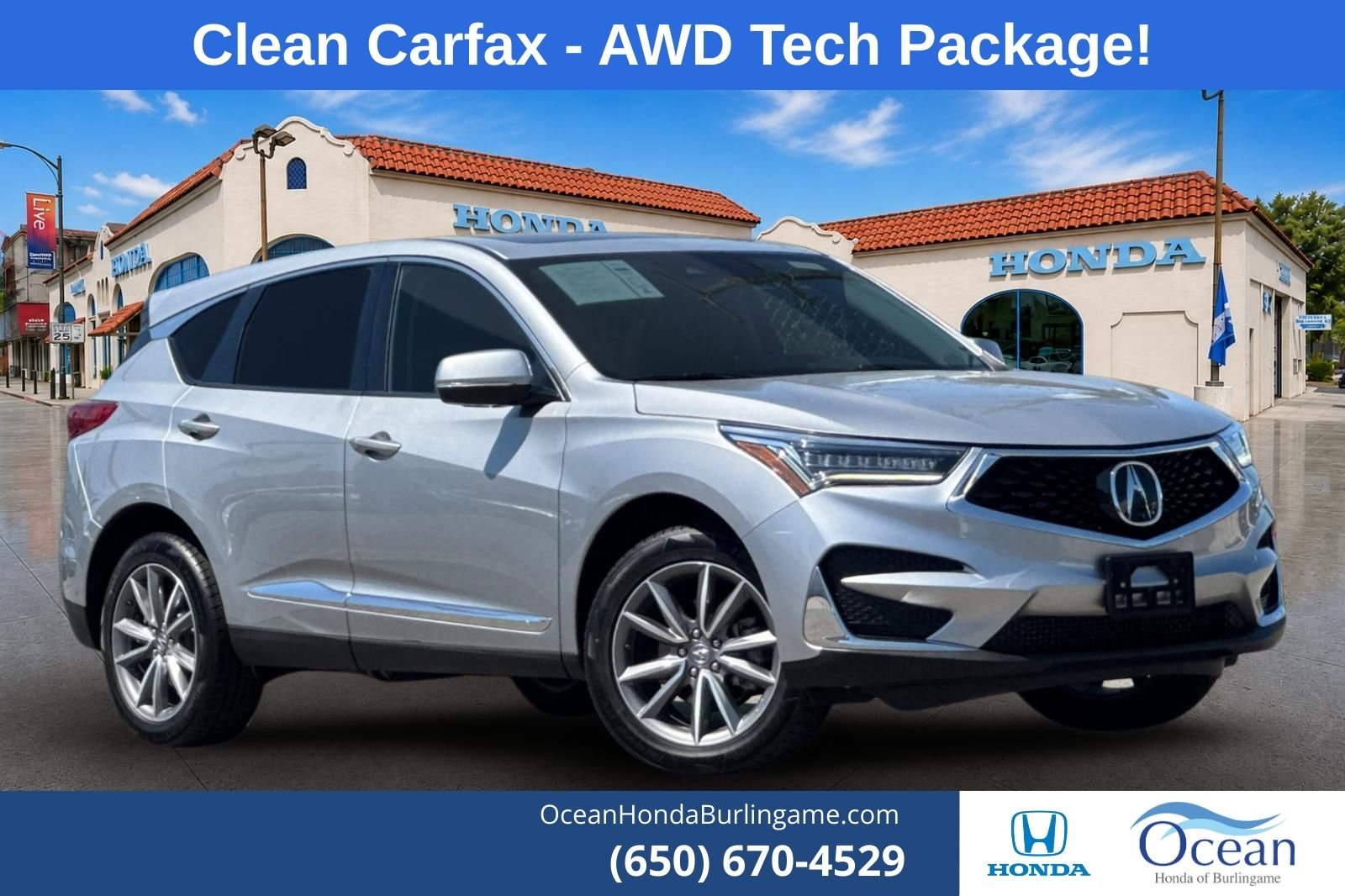 Used 2019 Lunar Silver Metallic Acura Technology Package image 1
