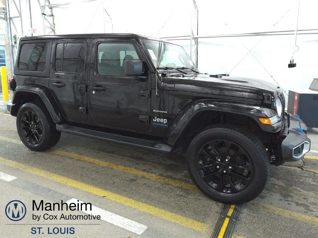 Used 2023 Black Jeep Sahara 4xe image 3