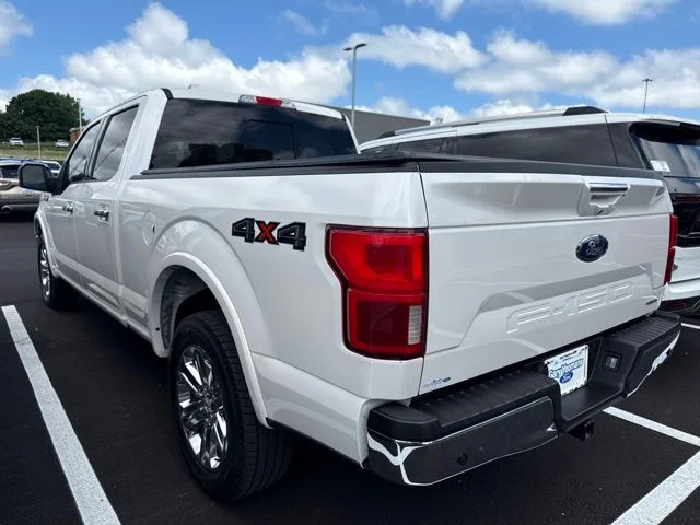 Used 2018 White Platinum Clearcoat Metallic Ford Lariat image 3