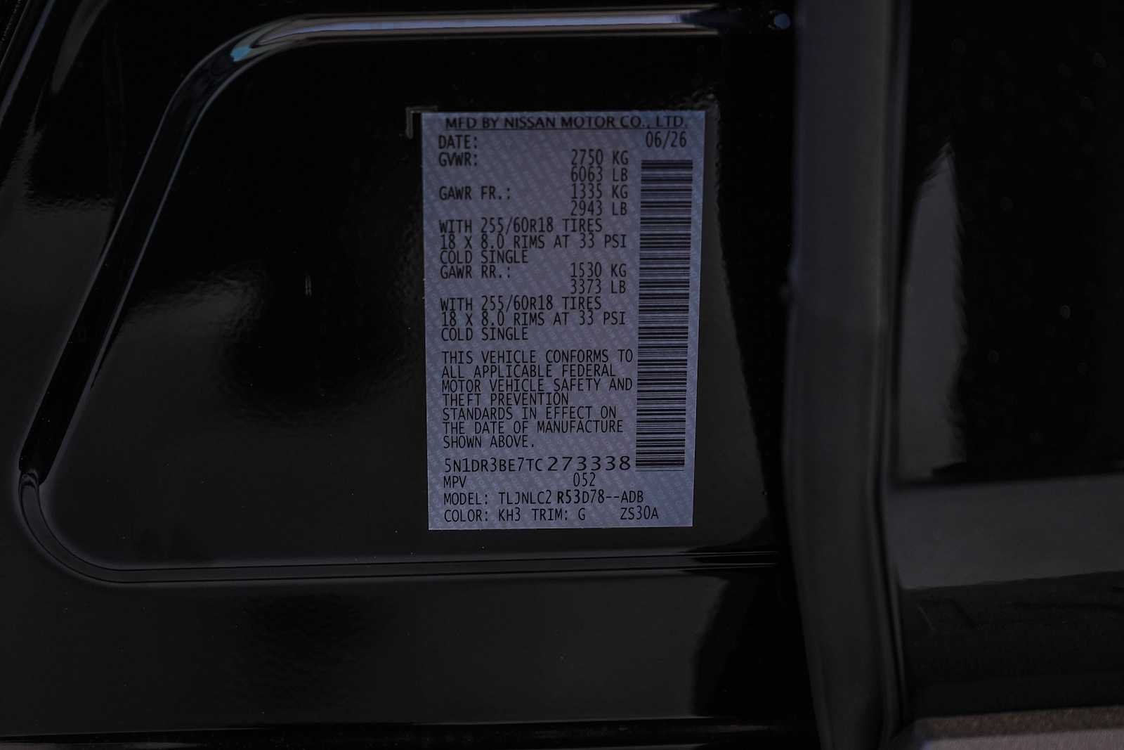New 2026 Super Black Nissan SV image 28