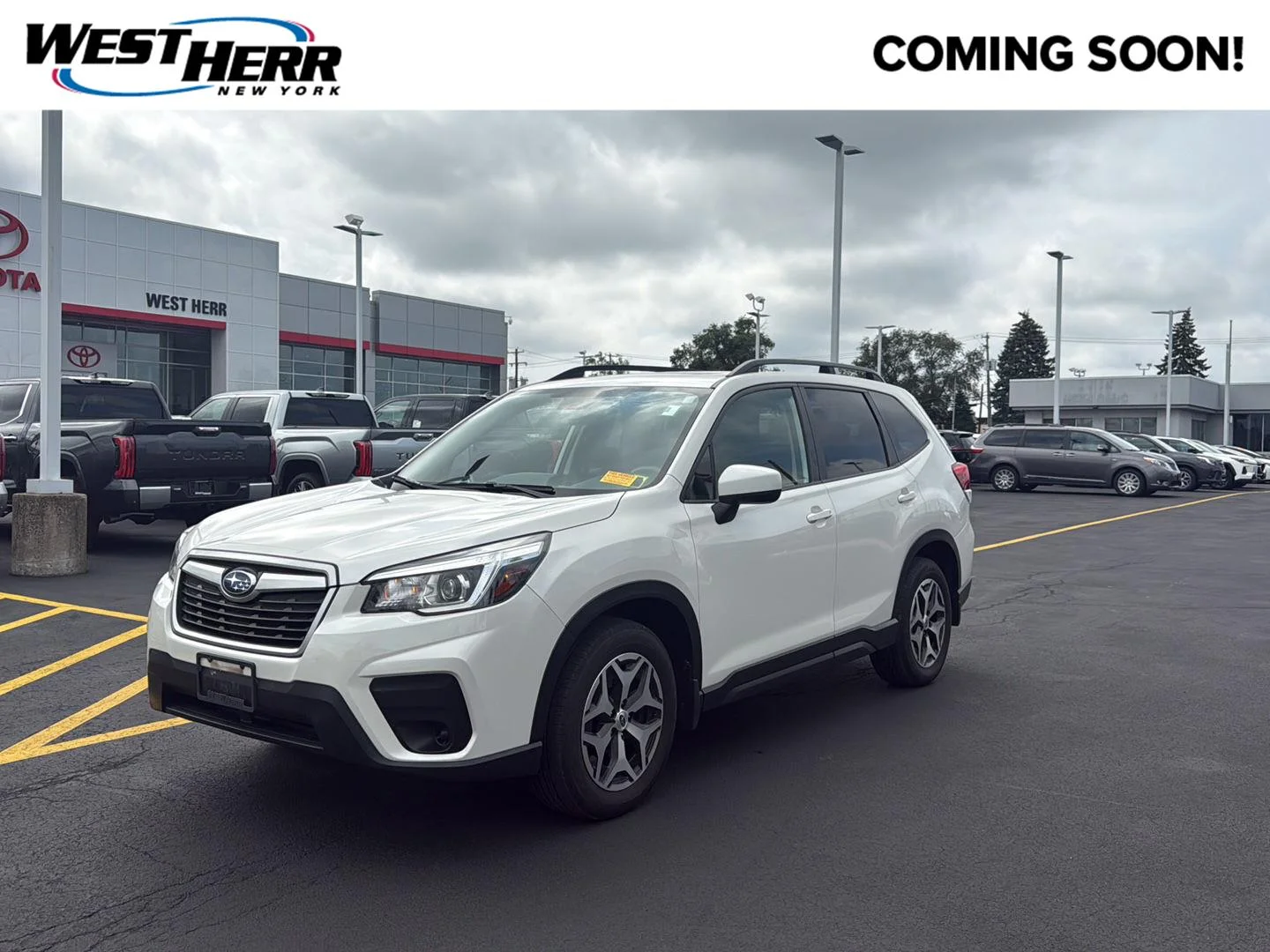 Used 2020 Crystal White Pearl Subaru Premium image 1