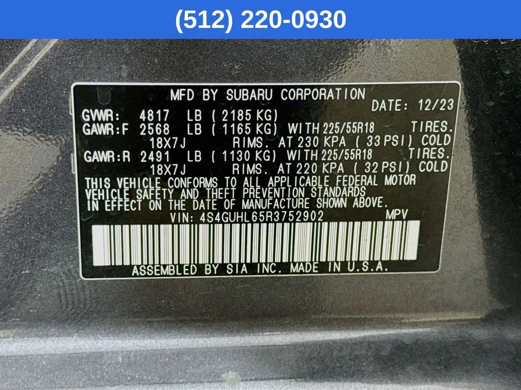 Certified Used 2024 Gray Subaru Limited image 40