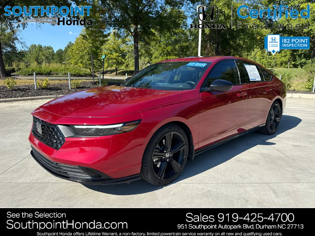 Certified Used 2024 Radiant Red Metallic Honda HYBRID SPORT-L image 3