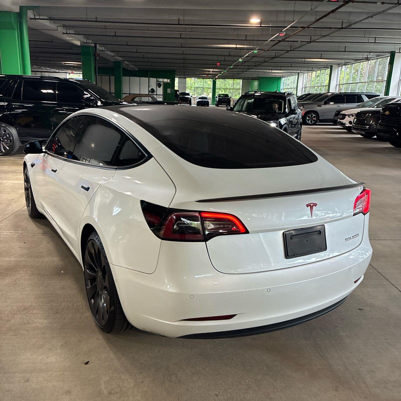 Used 2021 Pearl White Multi-Coat Tesla Performance image 4
