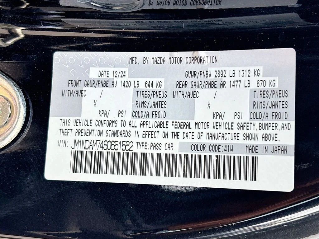 Certified Used 2025 Jet Black Mazda Grand Touring image 29