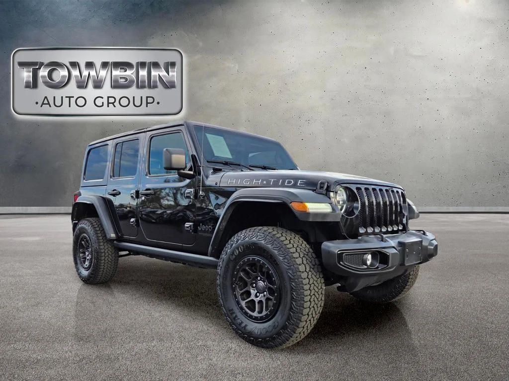 Used 2022 Black Jeep Unlimited High Tide image 2