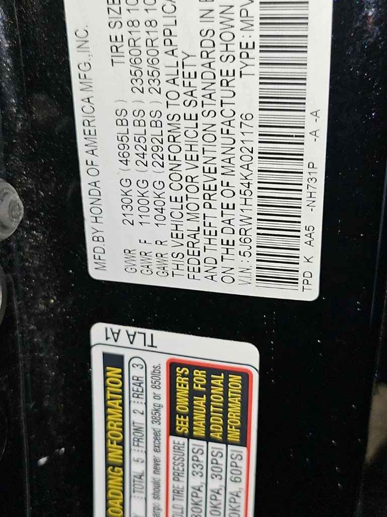 Used 2019 Black Honda EX image 15