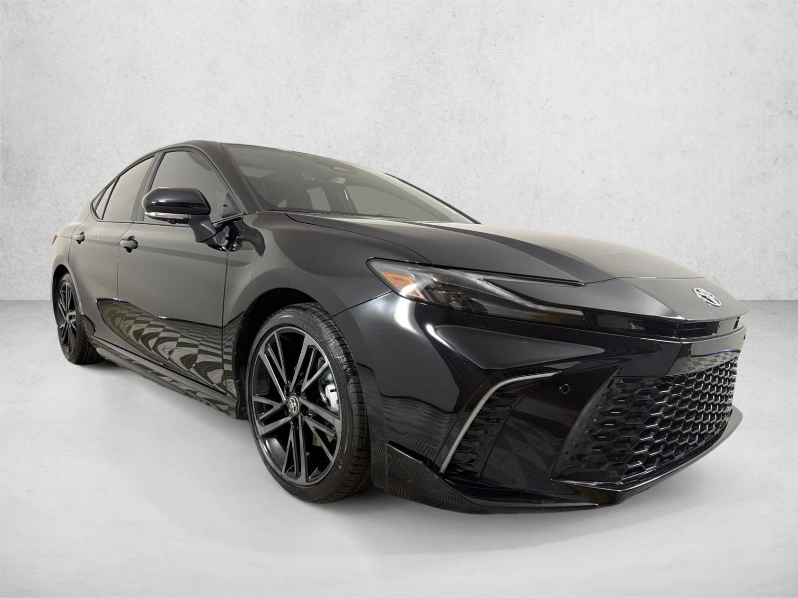 Certified Used 2025 Midnight Black Metallic Toyota XSE image 1