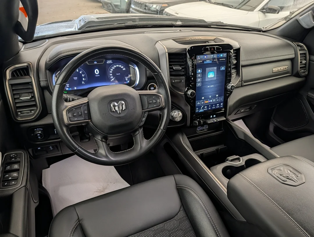 Certified Used 2023 Grey RAM Sport - - 4x4 - Sport Hood - 22 Forged Wheels - Trailer Hitch & Power Pedals & More! image 25