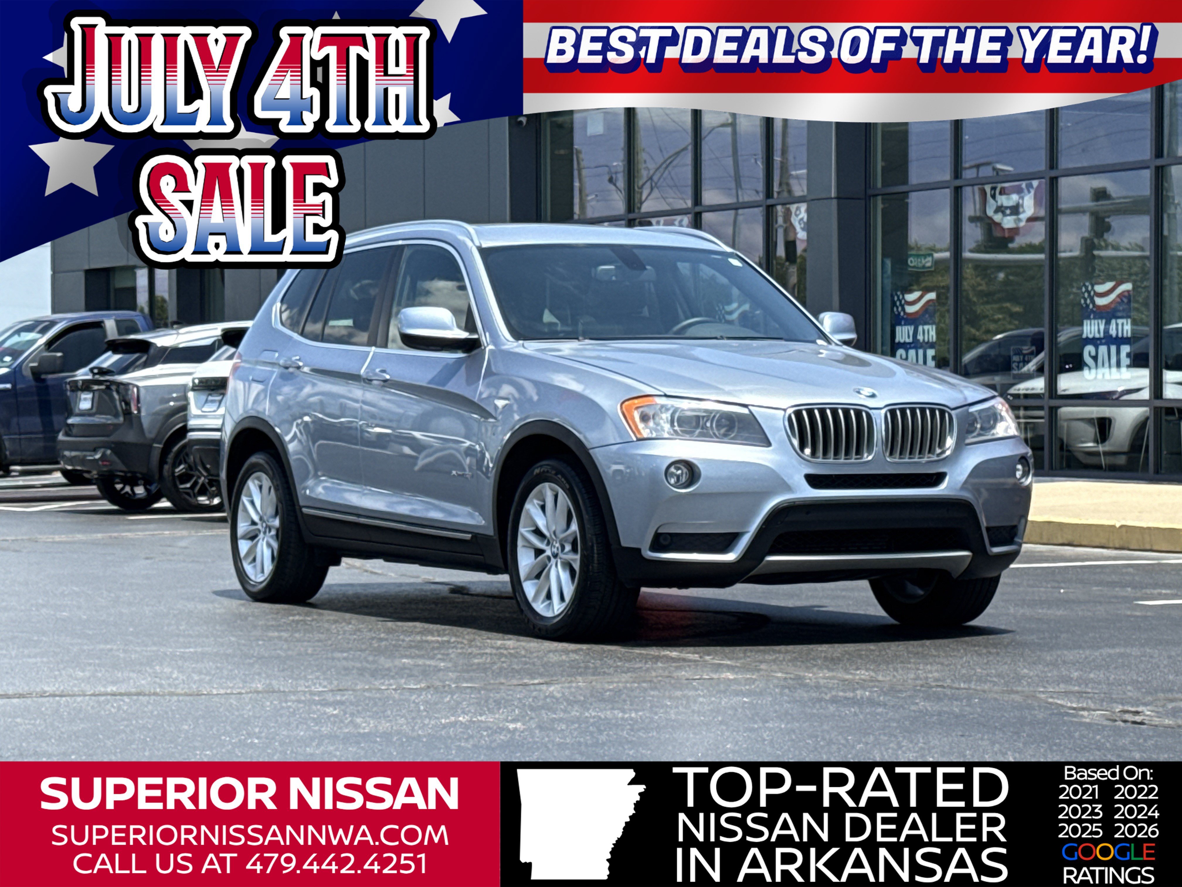 Used 2013 Blue Water Metallic BMW xDrive28i AWD image 1