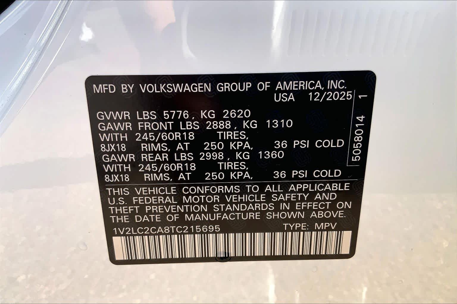New 2026 Opal White Pearl Volkswagen 2.0T SE image 21