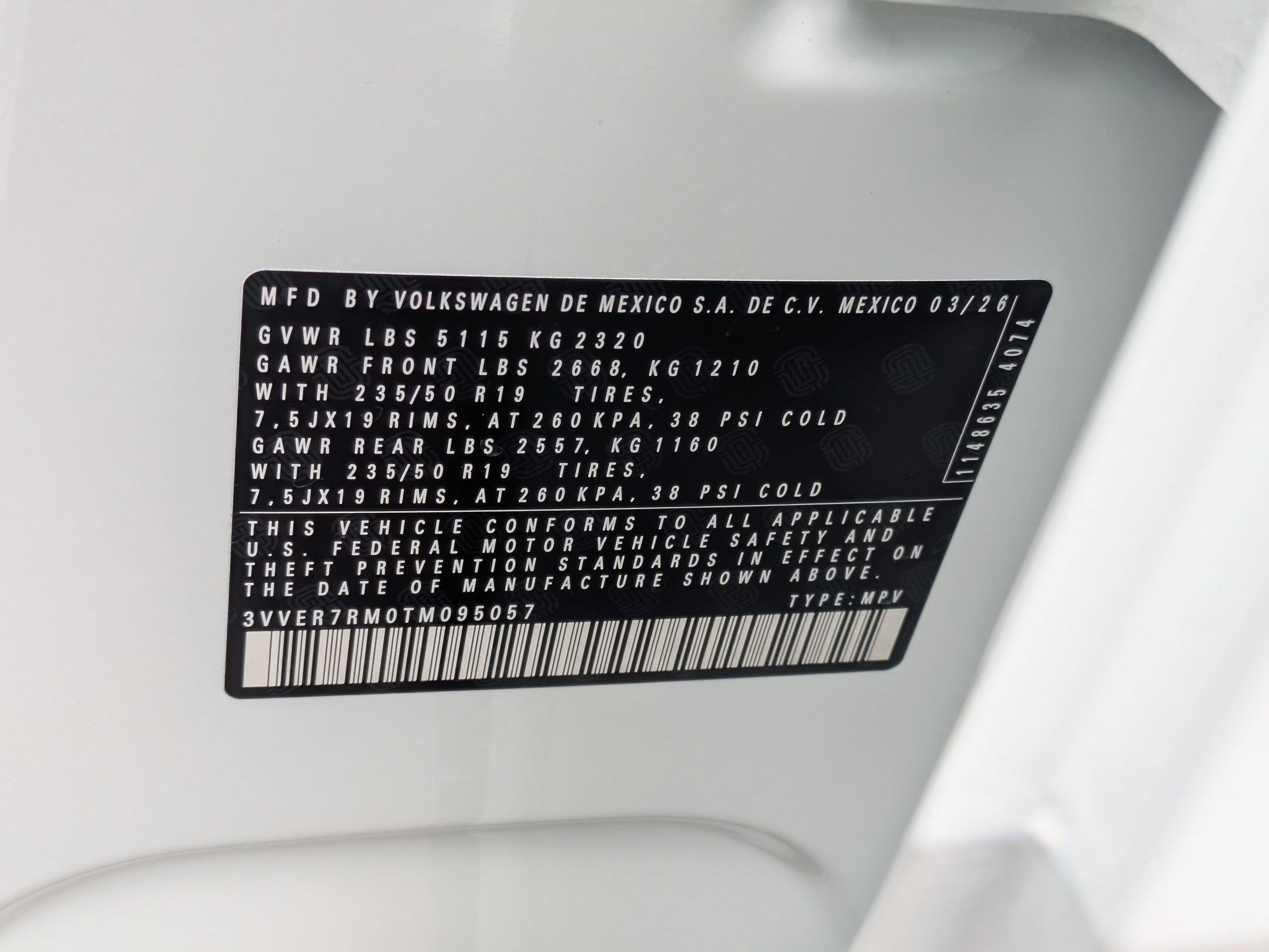 New 2026 Pure White Volkswagen SE image 16
