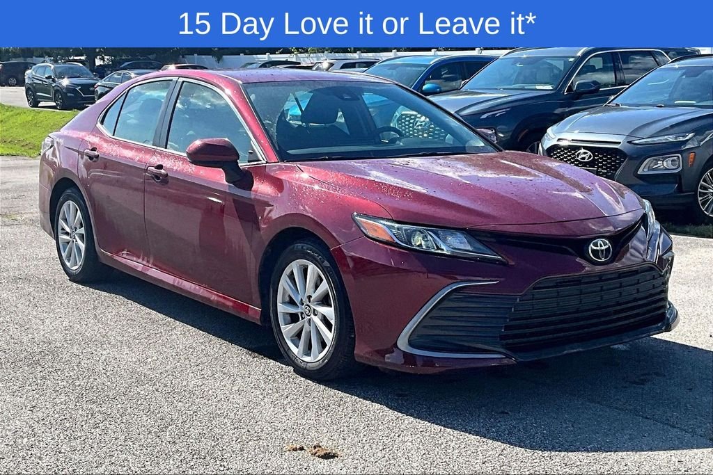 Used 2022 Red Toyota LE image 1