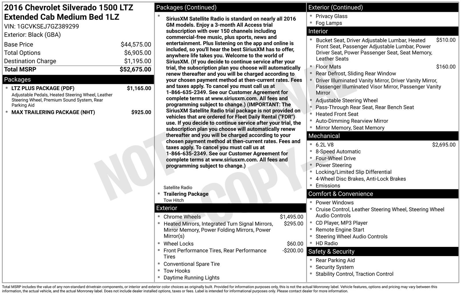 Used 2016 Chevrolet Silverado 1500 LTZ with VIN 1GCVKSEJ7GZ389299 for sale in Baxter, Minnesota