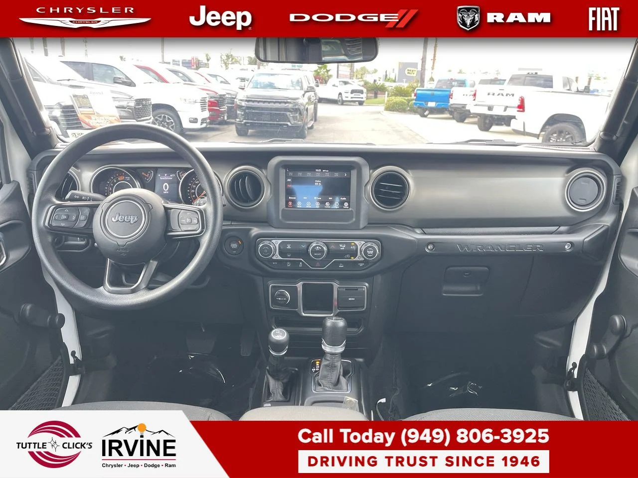 Used 2023 Bright White Clearcoat Jeep Sport image 21