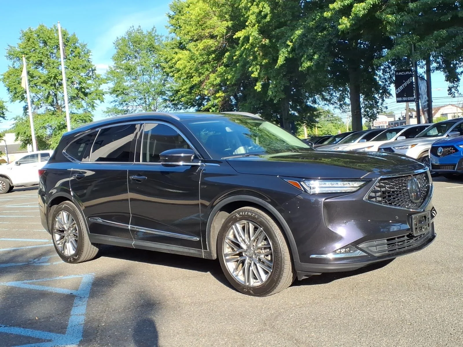Used 2024 Phantom Violet Pearl Acura SH-AWD ADVANCE image 3