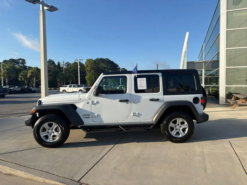 Certified Used 2020 Bright White Clearcoat Jeep Unlimited Sport S image 4