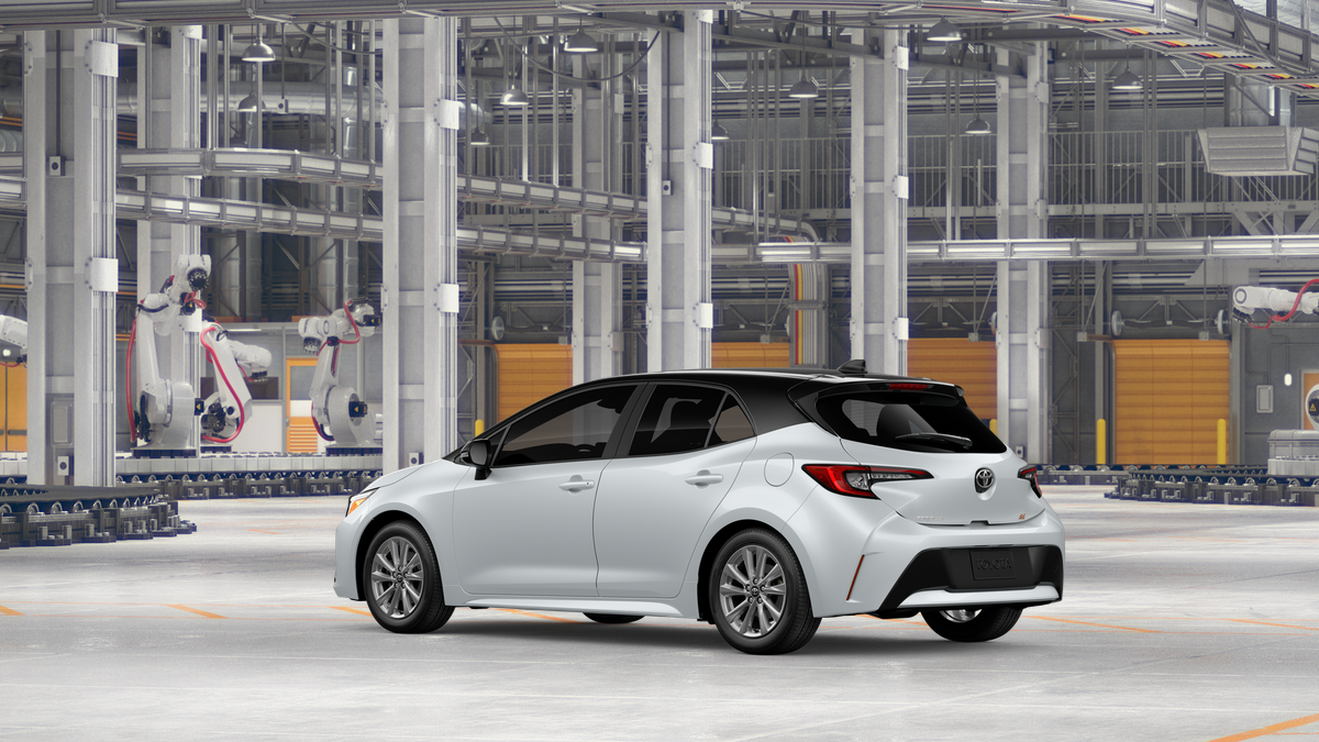 New 2027 Wind Chill Pearl with Black roof Toyota SE image 6