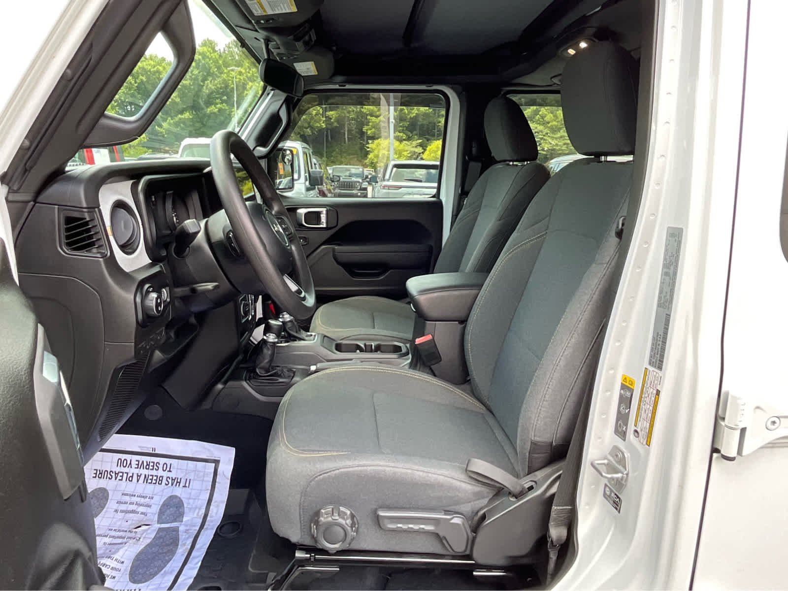 Used 2025 Bright White Clearcoat Jeep Sport image 13