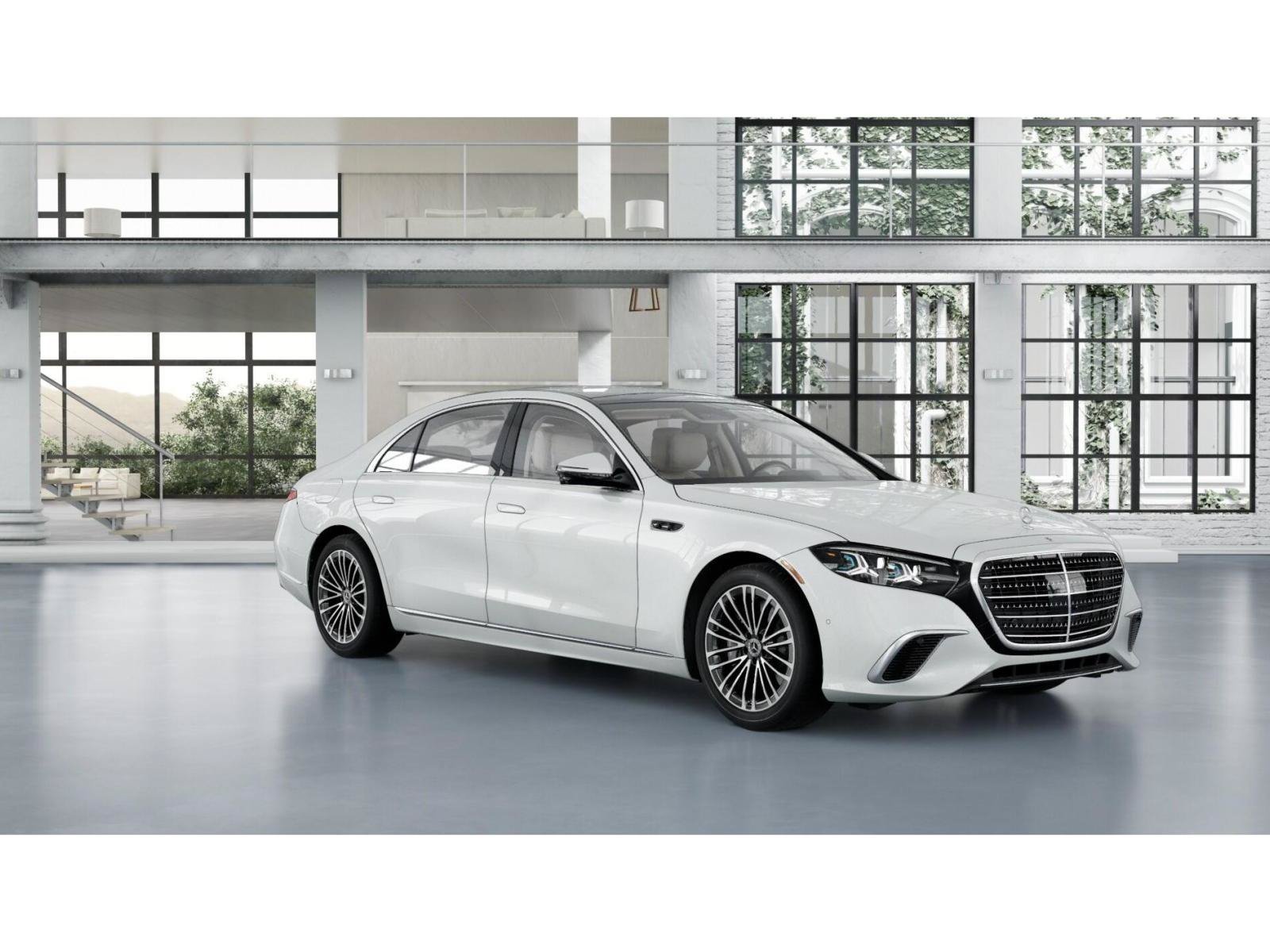 New 2027 MANUFAKTUR Moonlight White Metallic Mercedes-Benz S 500 4MATIC® Sedan image 11