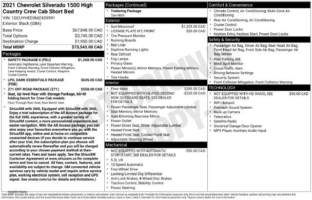 Certified Used 2021 Black Chevrolet High Country image 41