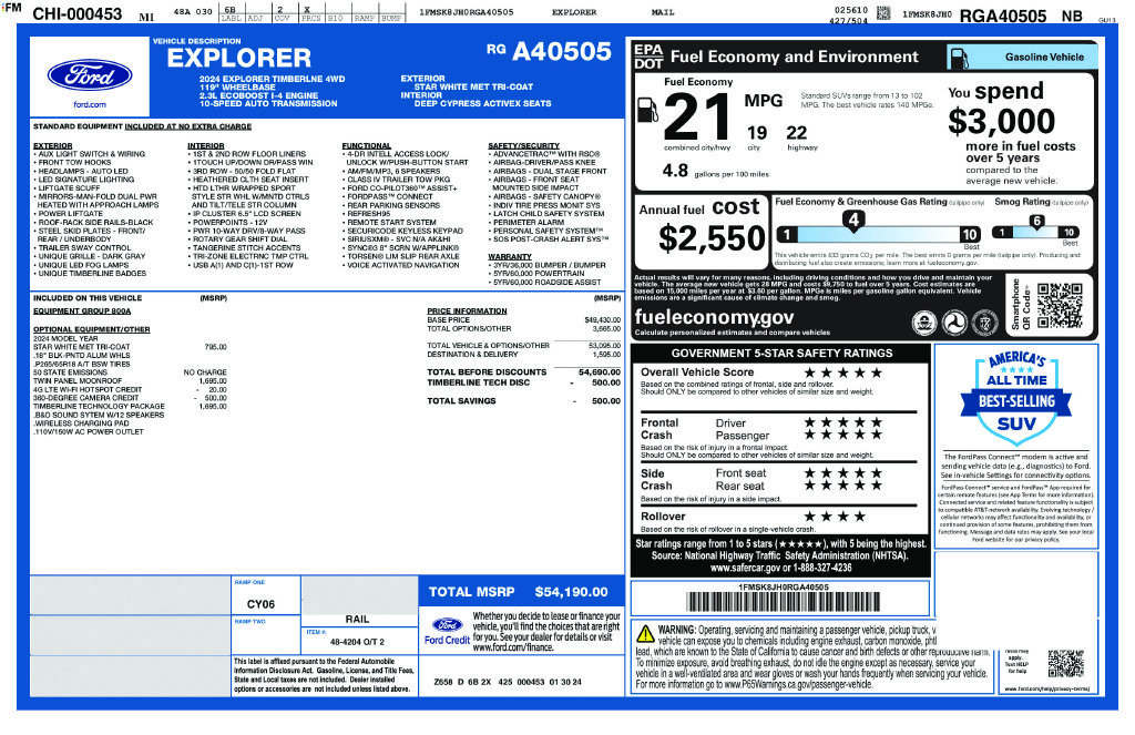 Used 2024 White Ford Timberline image 24