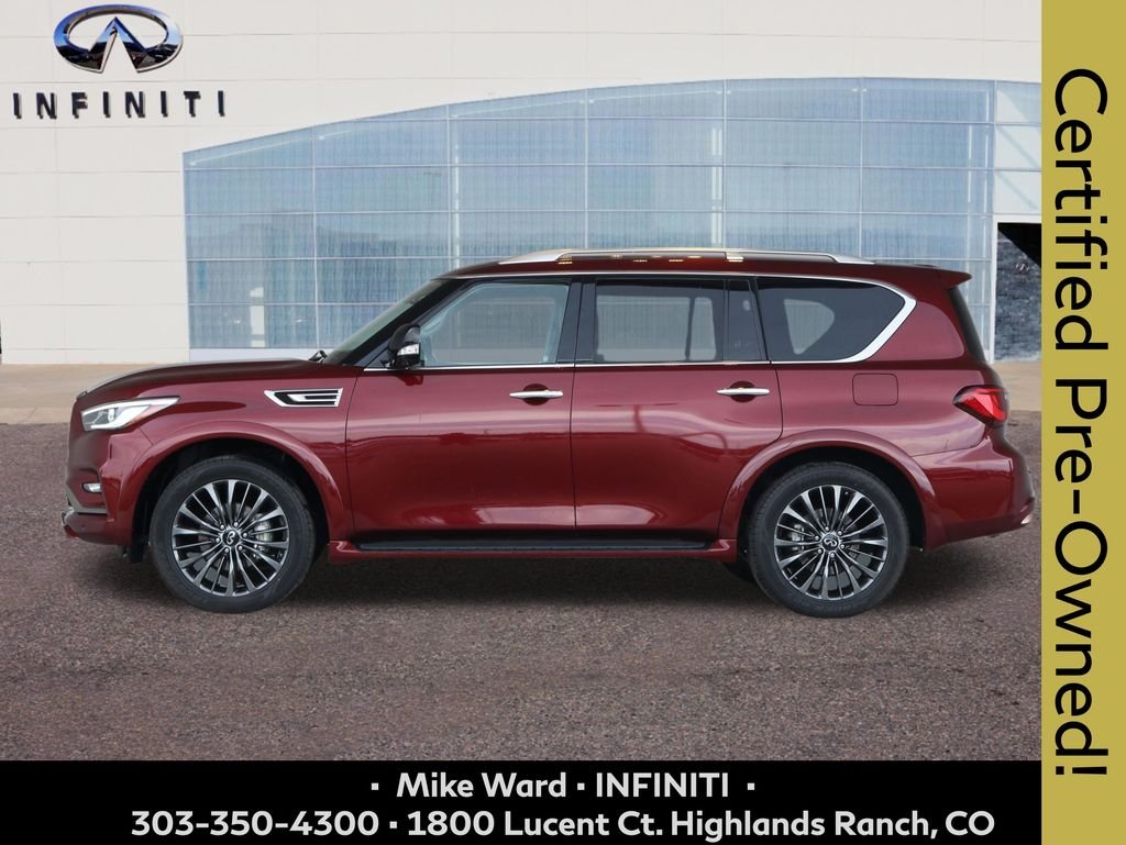 Certified Used 2021 Red INFINITI Premium Select image 2