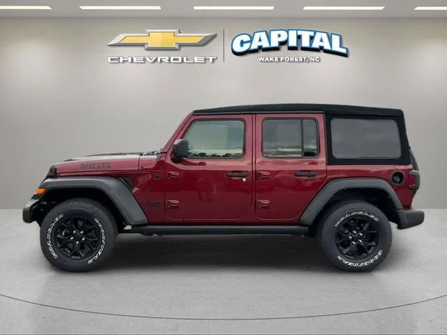 Used 2021 Red Jeep Willys 4x4 image 2