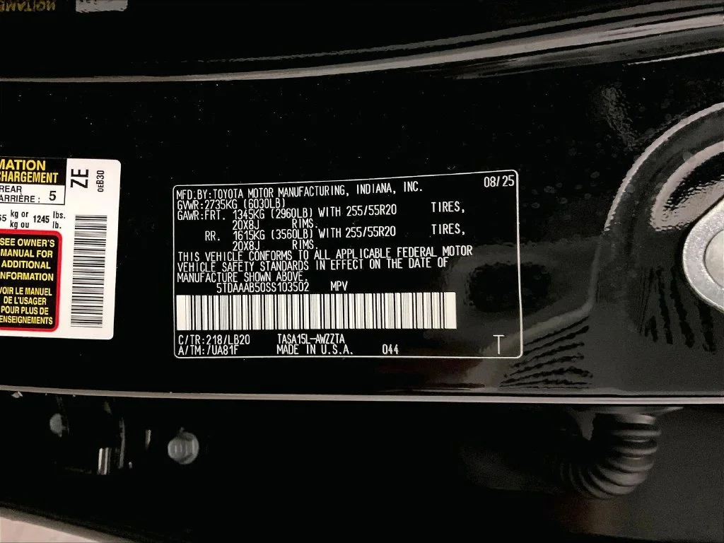 Certified Used 2025 Black Toyota Platinum image 40