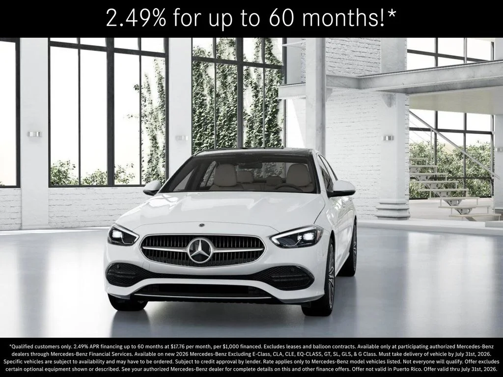 New 2026 Polar White Mercedes-Benz C 300 image 42