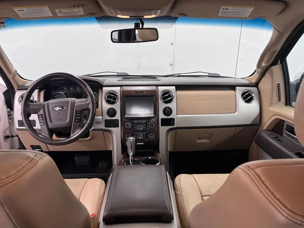 Used 2013 White Platinum Metallic Tri-Coat Ford Lariat image 12