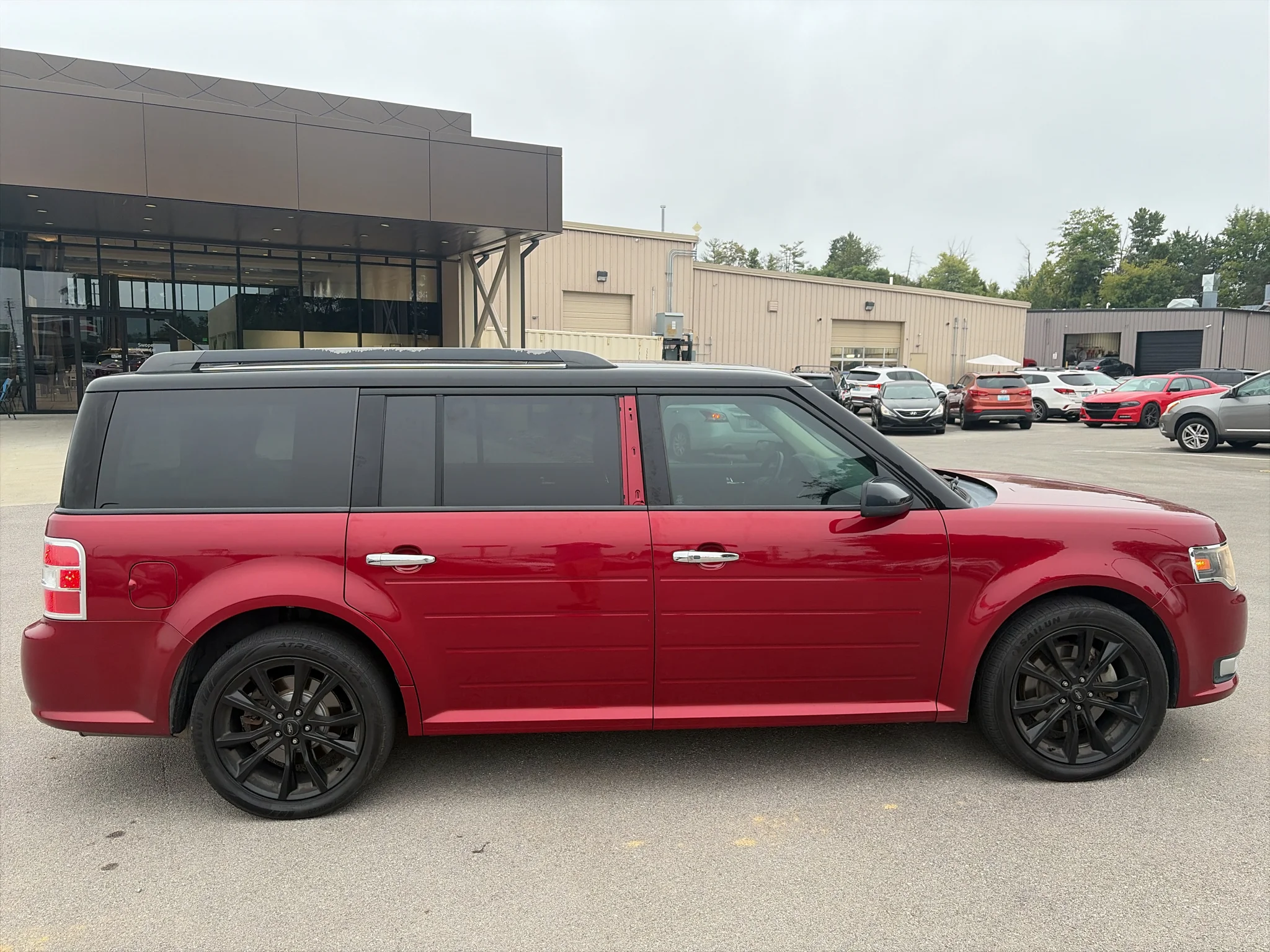 Used 2018 Ruby Red Metallic Tinted Clearcoat Ford SEL image 2