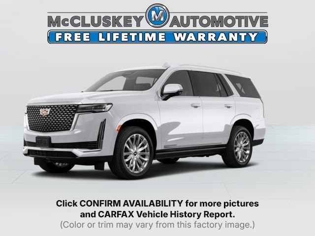 Used 2021 CRYSTAL WHITE TRICOAT Cadillac Premium Luxury image 1