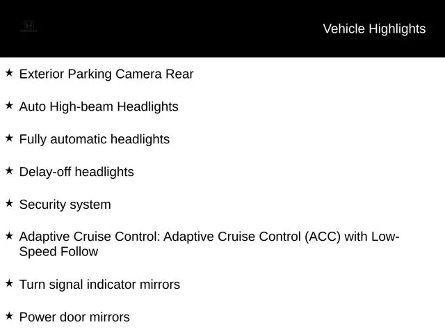 New 2026 Crystal Black Pearl Honda EX-L image 15