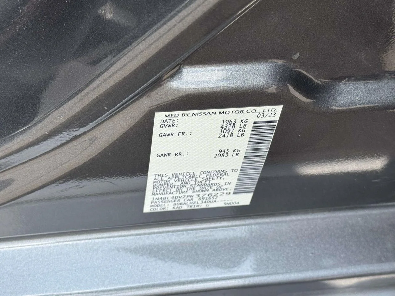 Used 2023 Gun Metallic Nissan SV FWD image 19