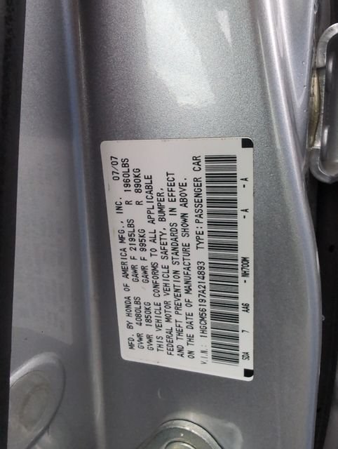 Used 2007 Alabaster Silver Metallic Honda VP image 18