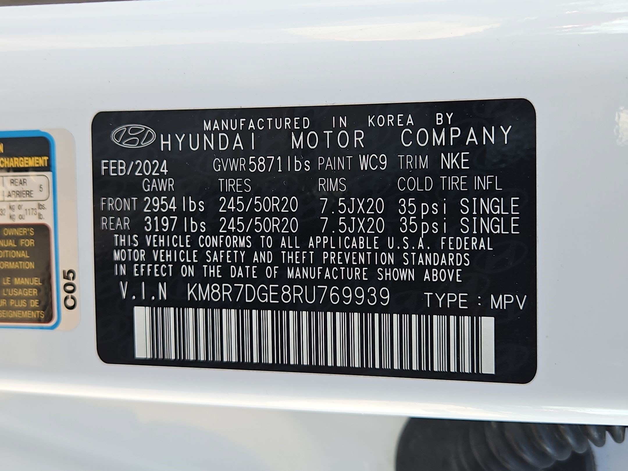 Used 2024 White Hyundai Calligraphy Night Edition image 35
