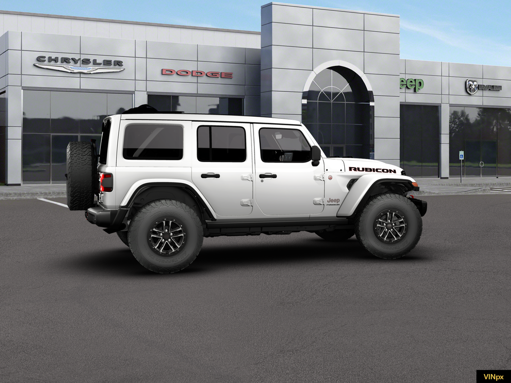 New 2026 Bright White Clear-Coat Exterior Paint Jeep Rubicon X image 14