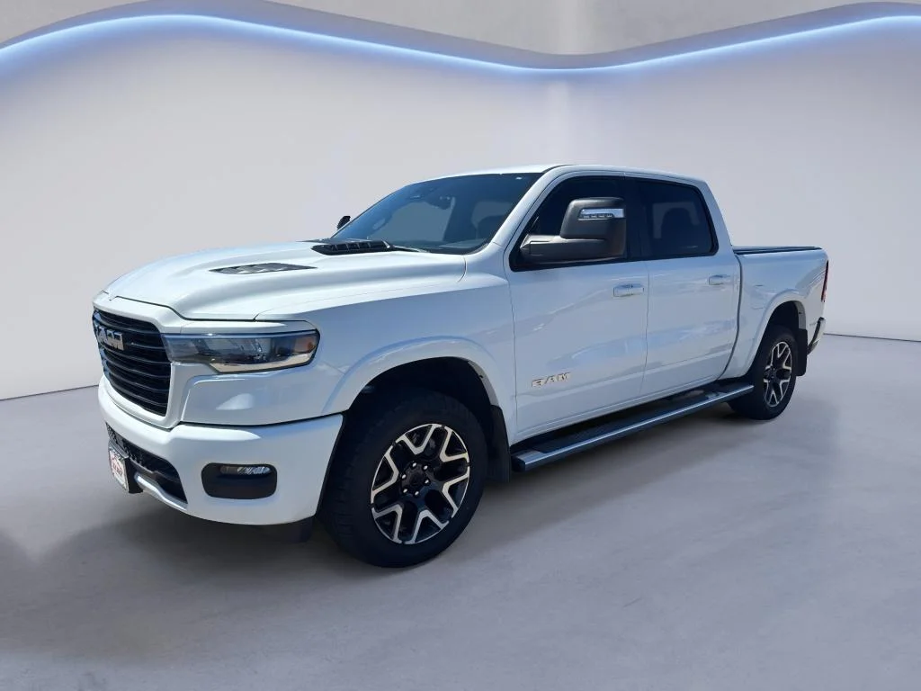 Used 2025 Bright White Clearcoat Ram Laramie image 2