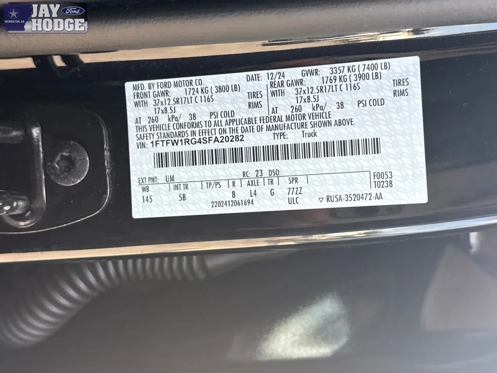 Used 2025 Black Metallic Ford Raptor image 31