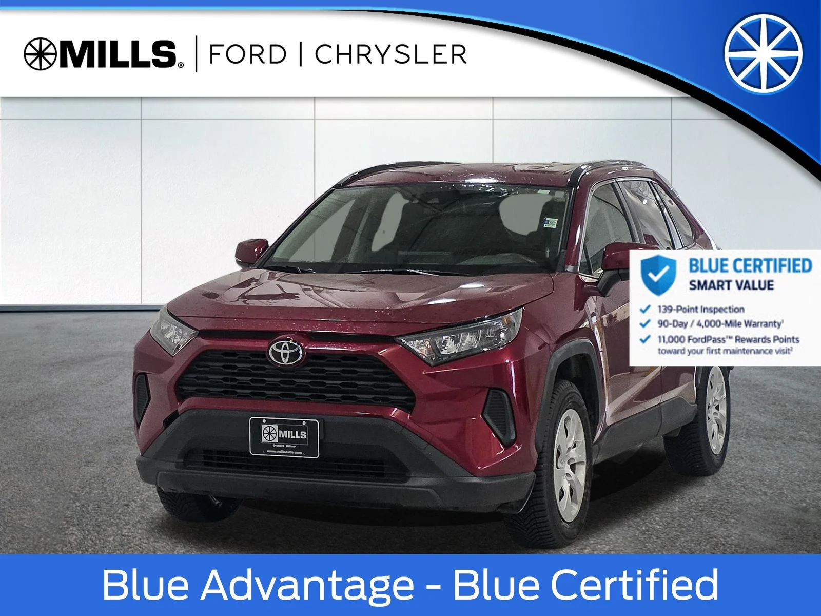 Certified Used 2019 Pearl Toyota LE image 1
