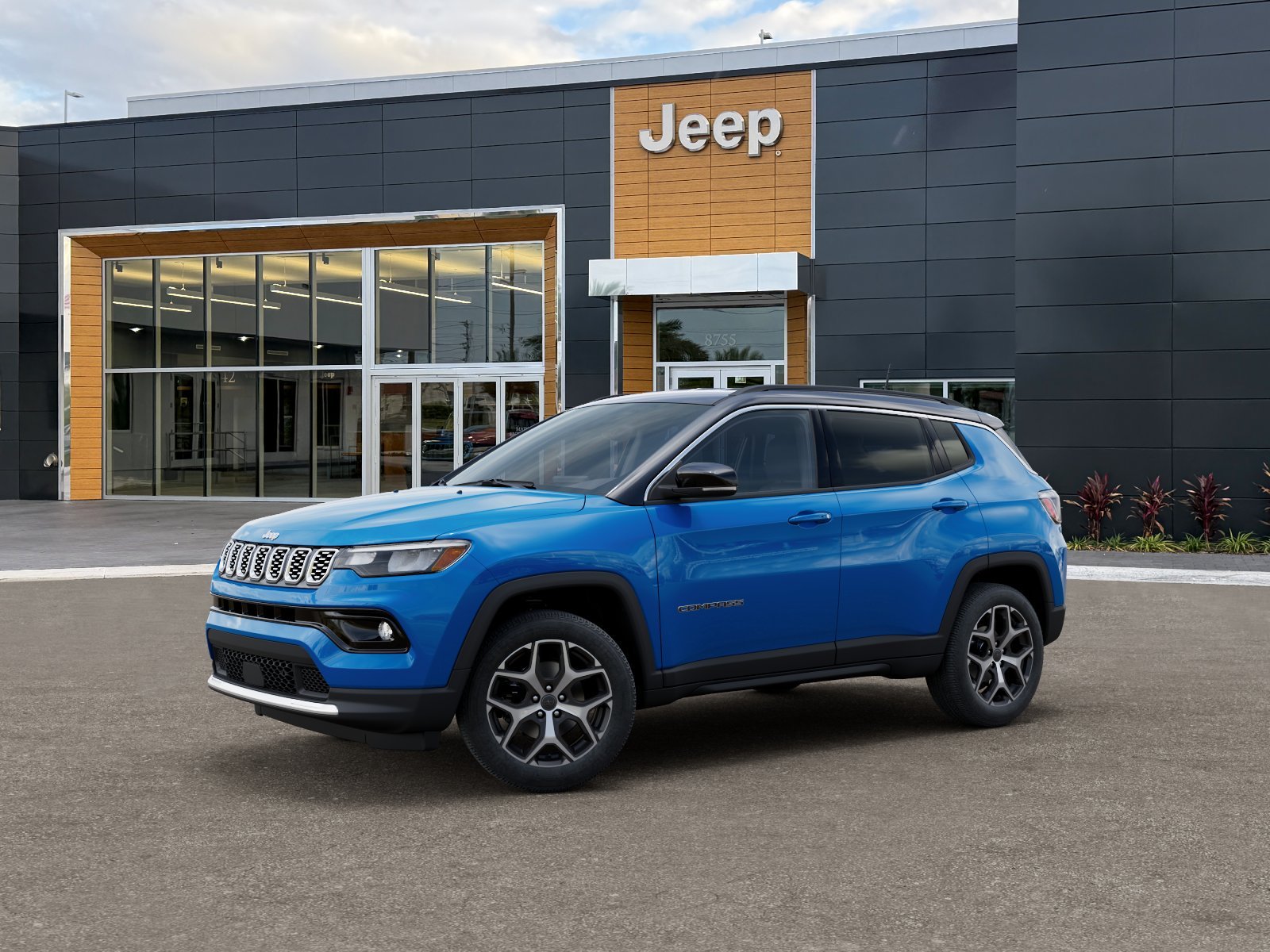 New 2026 Hydro Blue Pearl-Coat Exterior Paint Jeep Limited image 2